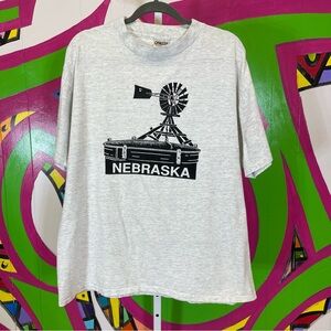 Oneita Power T. 1991 Nebraska Single Stitch T-Shirt. Size XL. Excellent cond!